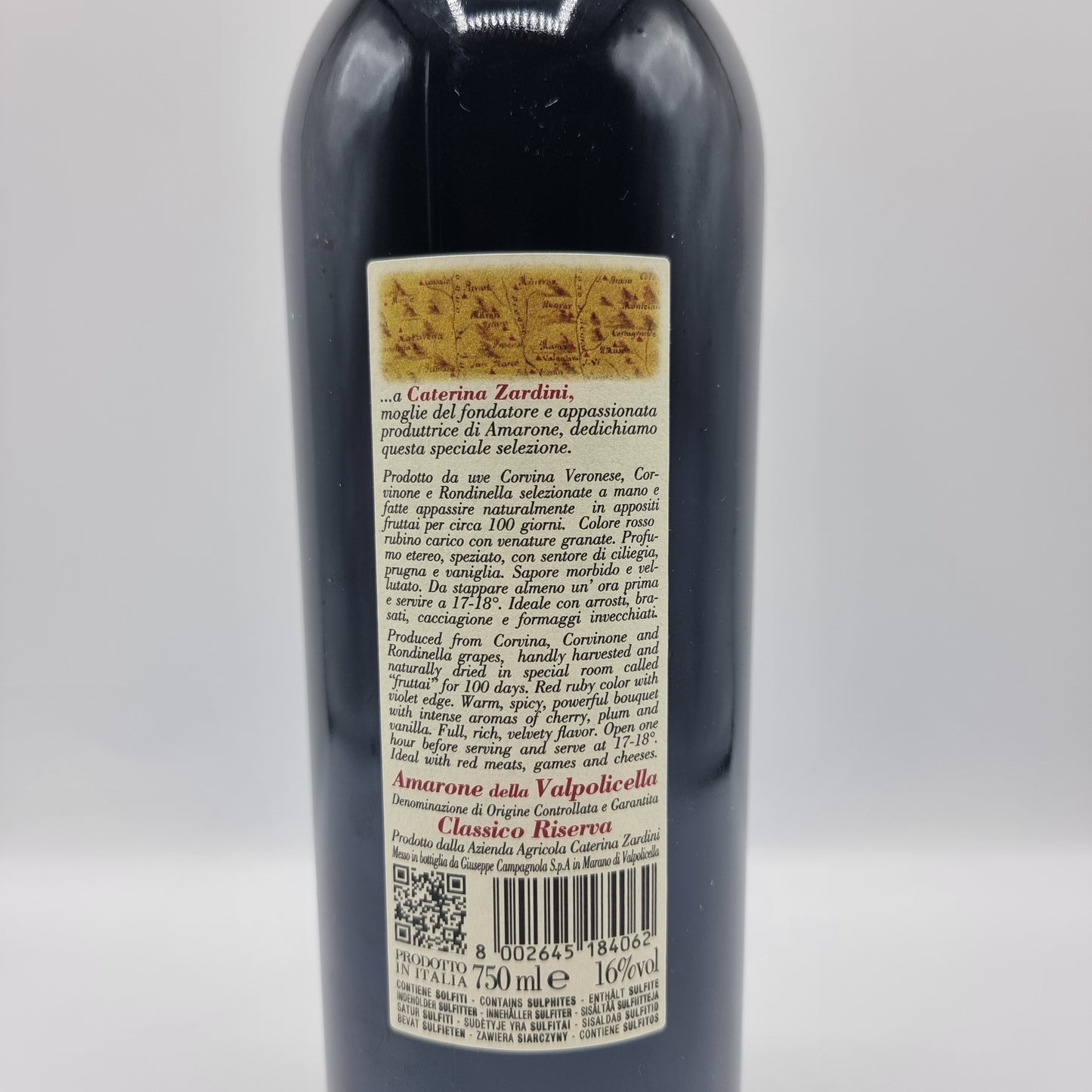 Amarone della Valpolicella Riserva Caterina Zardini - Tradizioni Malcesine