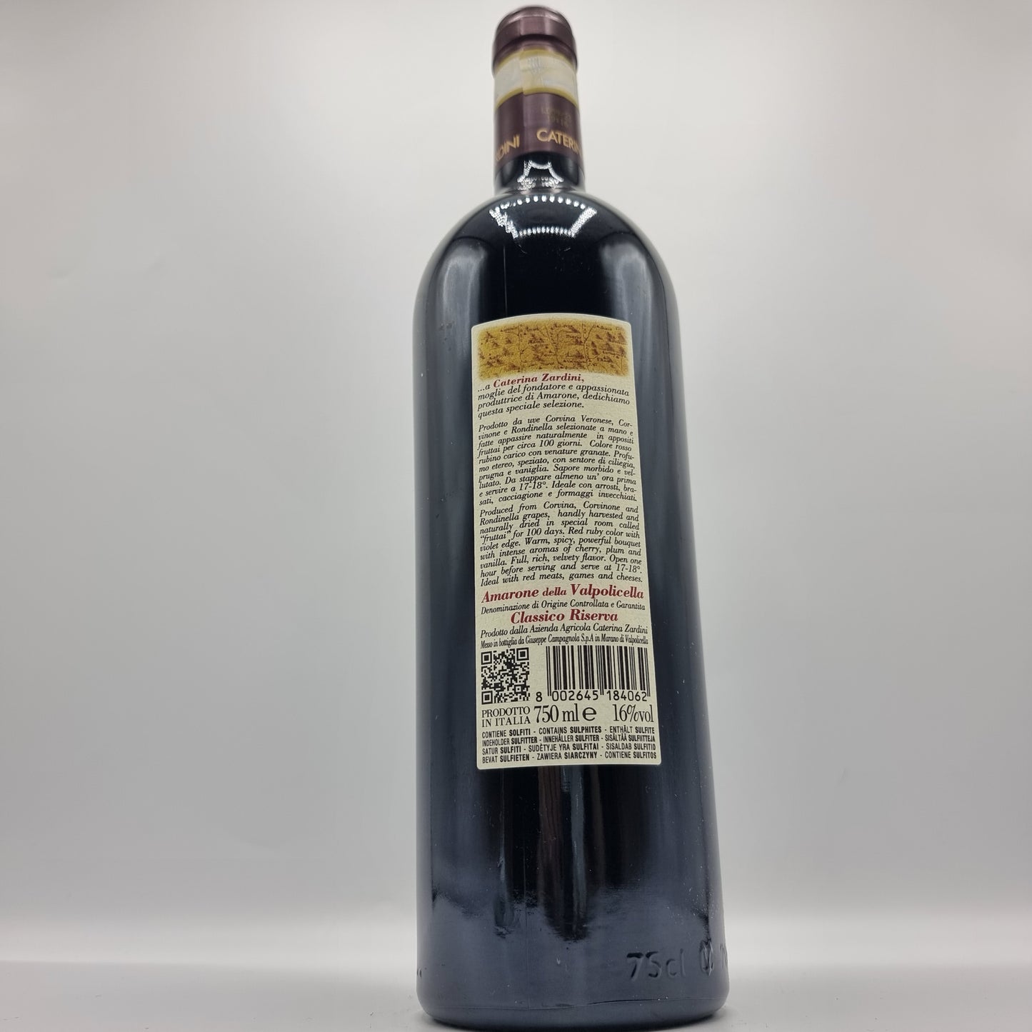 Amarone della Valpolicella Riserva Caterina Zardini - Tradizioni Malcesine