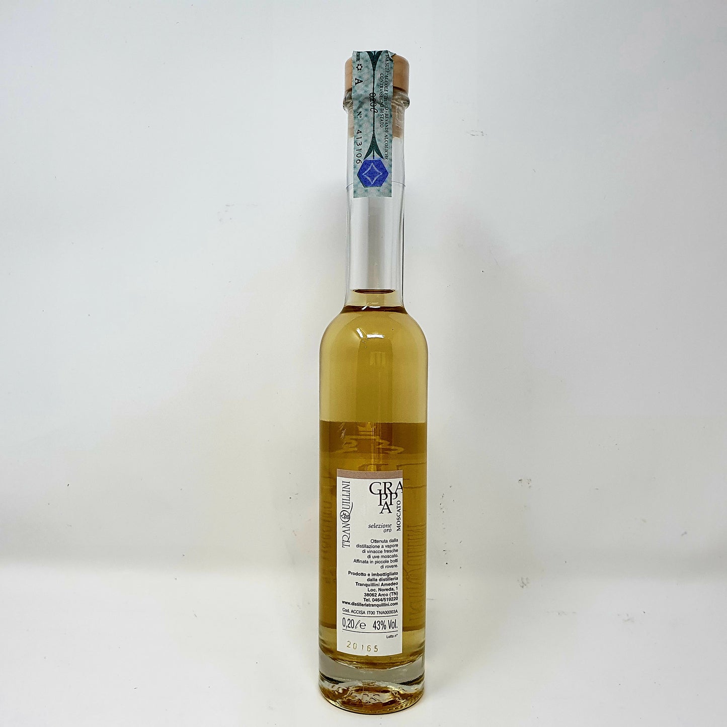 Grappa Moscato Barrique 200ml - Tradizioni Malcesine