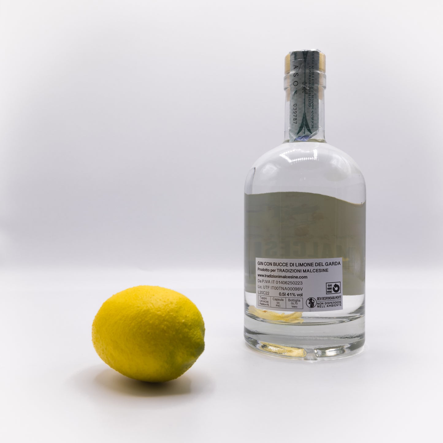 Malcesine Dry Gin con Limoni del Lago di Garda - Tradizioni Malcesine