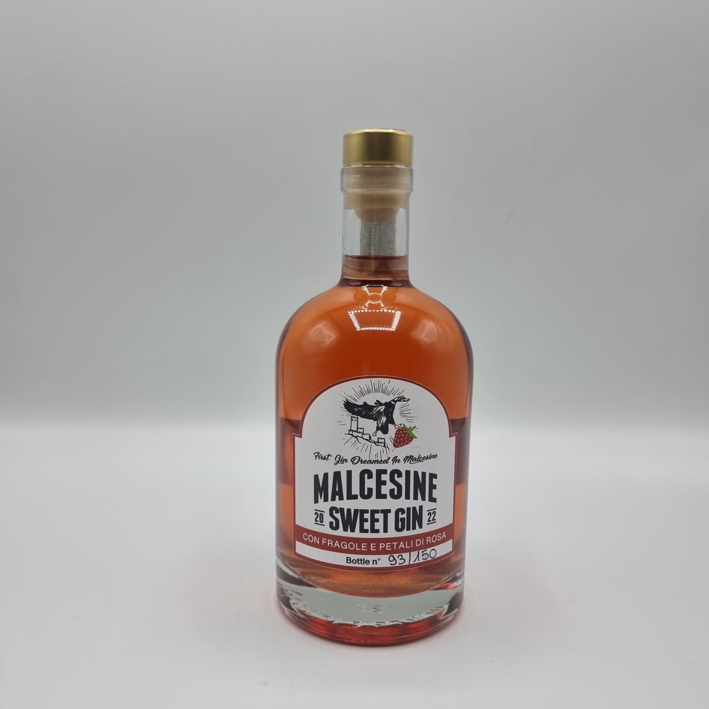 Malcesine sweet gin mit Erdbeeren und Rosenblättern - Tradizioni Malcesine