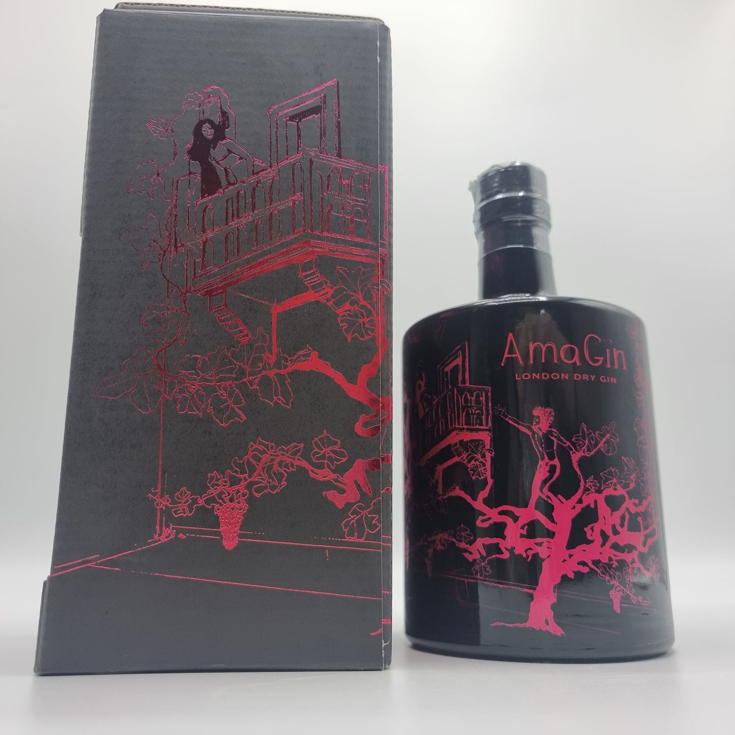 Ama Gin london dry gin Luxuriöse Black Edition-Flasche - Tradizioni Malcesine