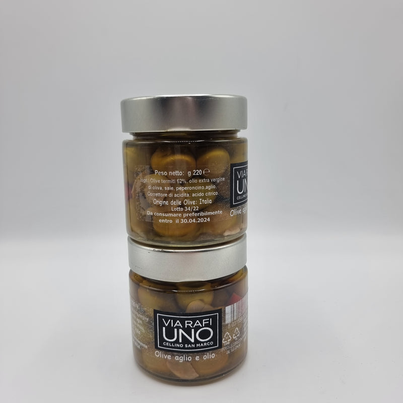 Oliven mit Knoblauch - Tradizioni Malcesine