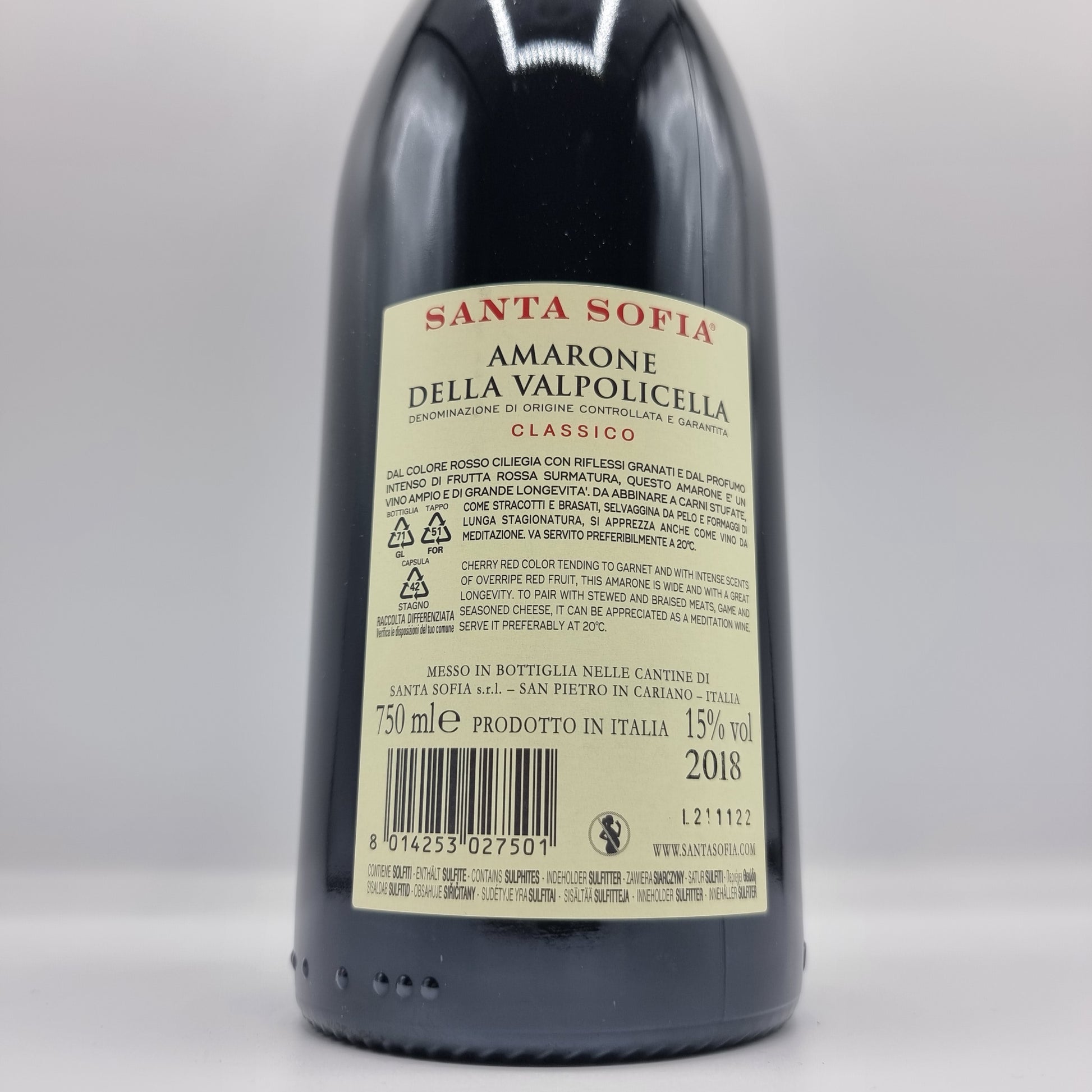 Amarone della Valpolicella Santa Sofia - Tradizioni Malcesine