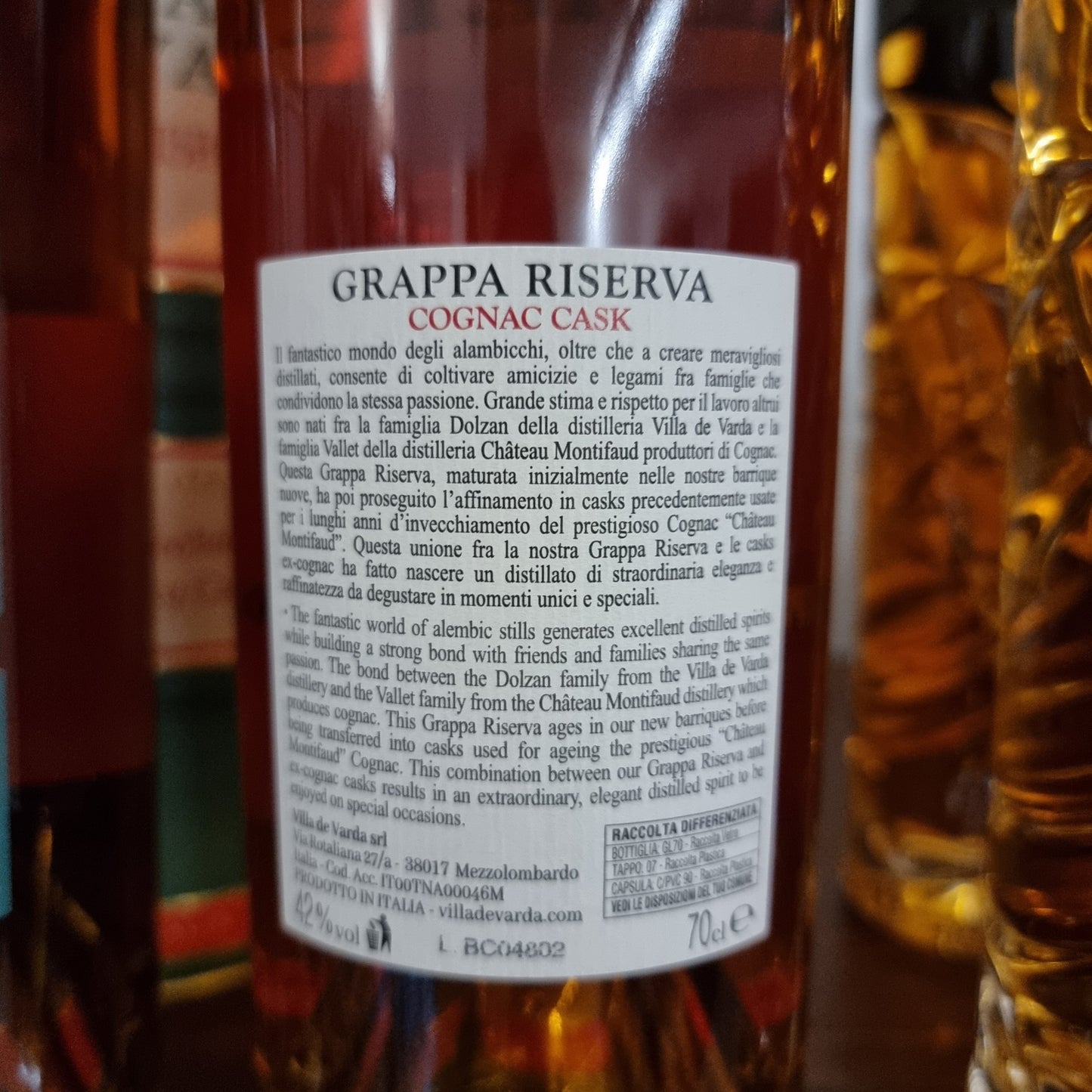 Grappa Riserva