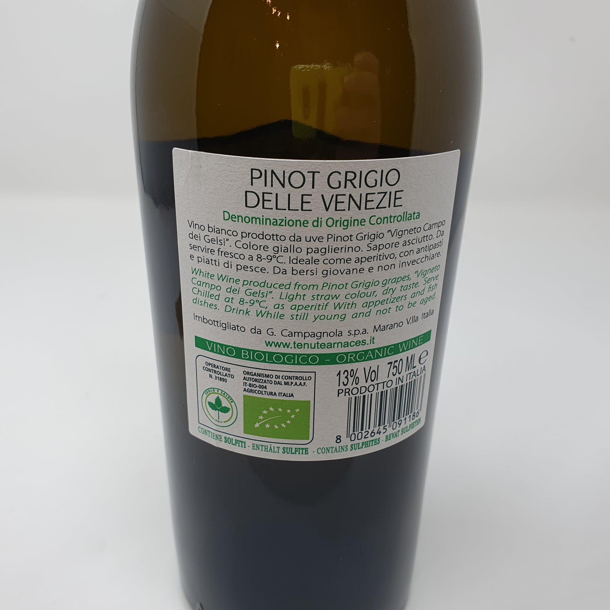 Pinot Grigio Bio di Arnaces - Tradizioni Malcesine